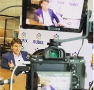 Behind the scenes on a RUBIX video shoot
