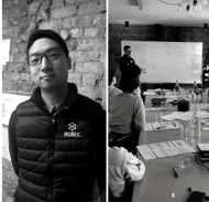 A RUBIX consultant and a client workshop in progress
