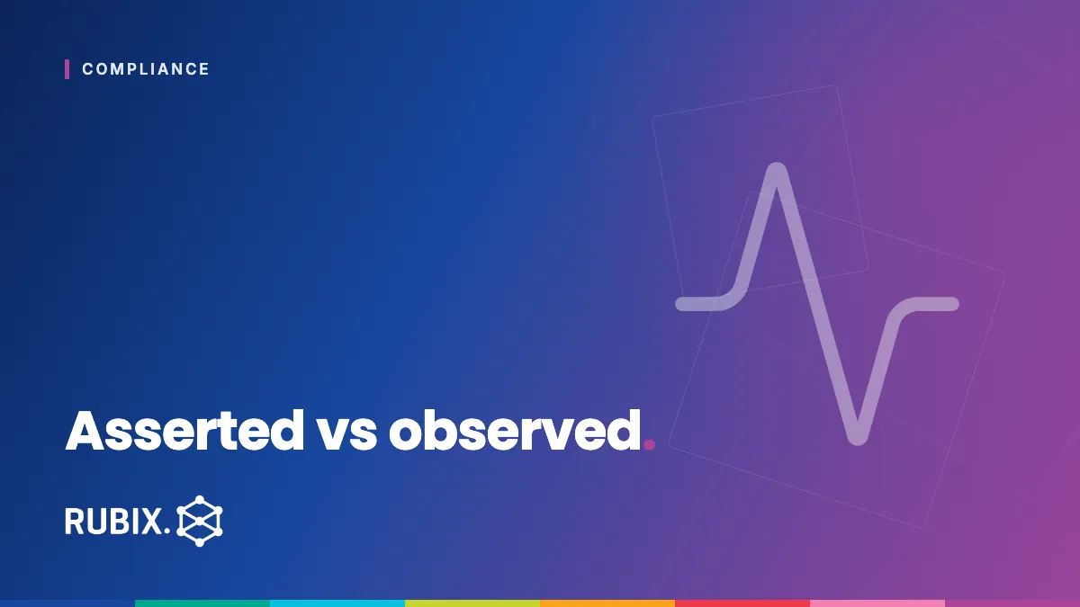 Asserted vs observed - RUBIX Insights