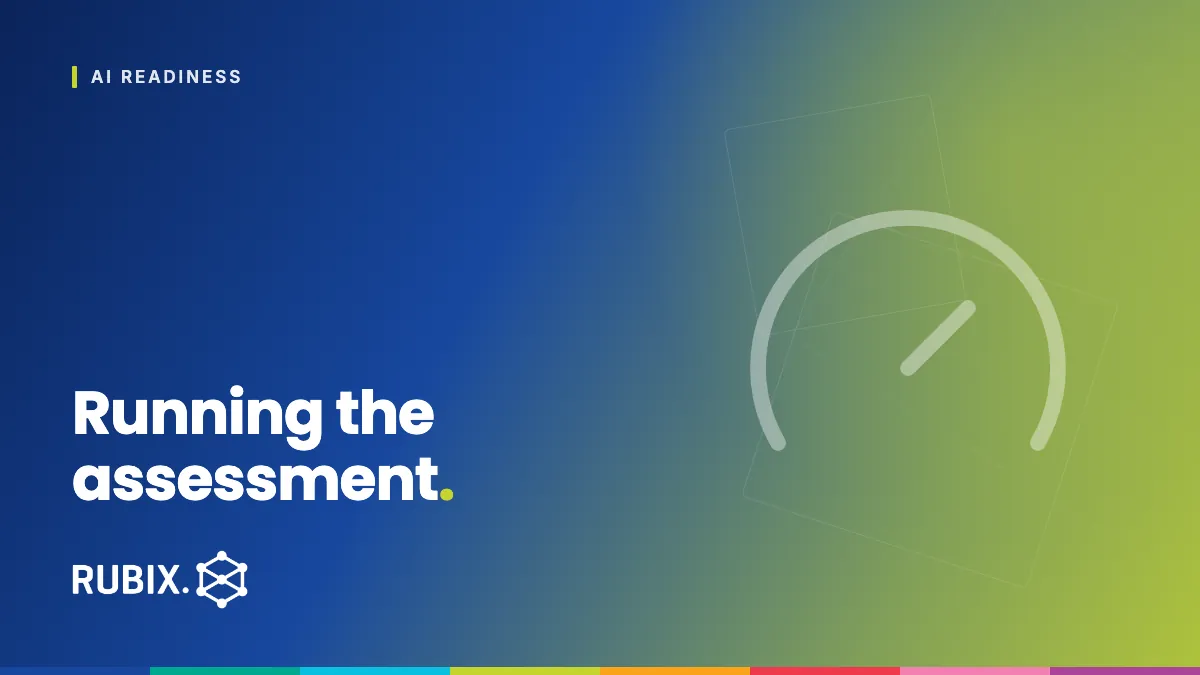 Running the assessment - RUBIX Insights